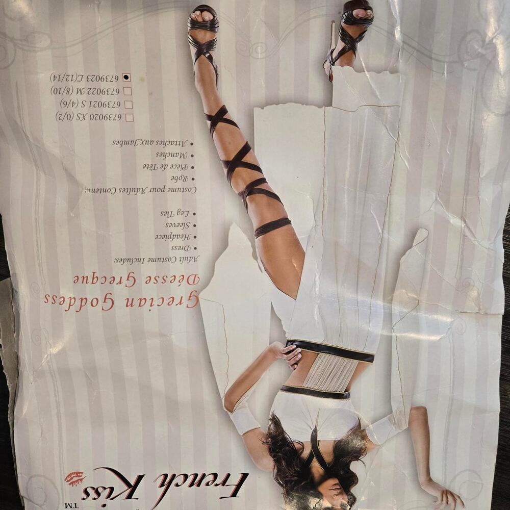 French kiss greece goddess womens costume